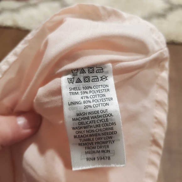 Catherine Malandrino Baby Girl Eyelet Pastel Pink Swiss Dot Top Chambray Shorts - Picture 5 of 13